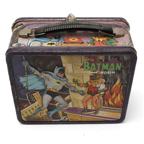 vintage batman and robin metal lunch box canada|Vintage 1966, Batman and Robin, Collectible Lunch .